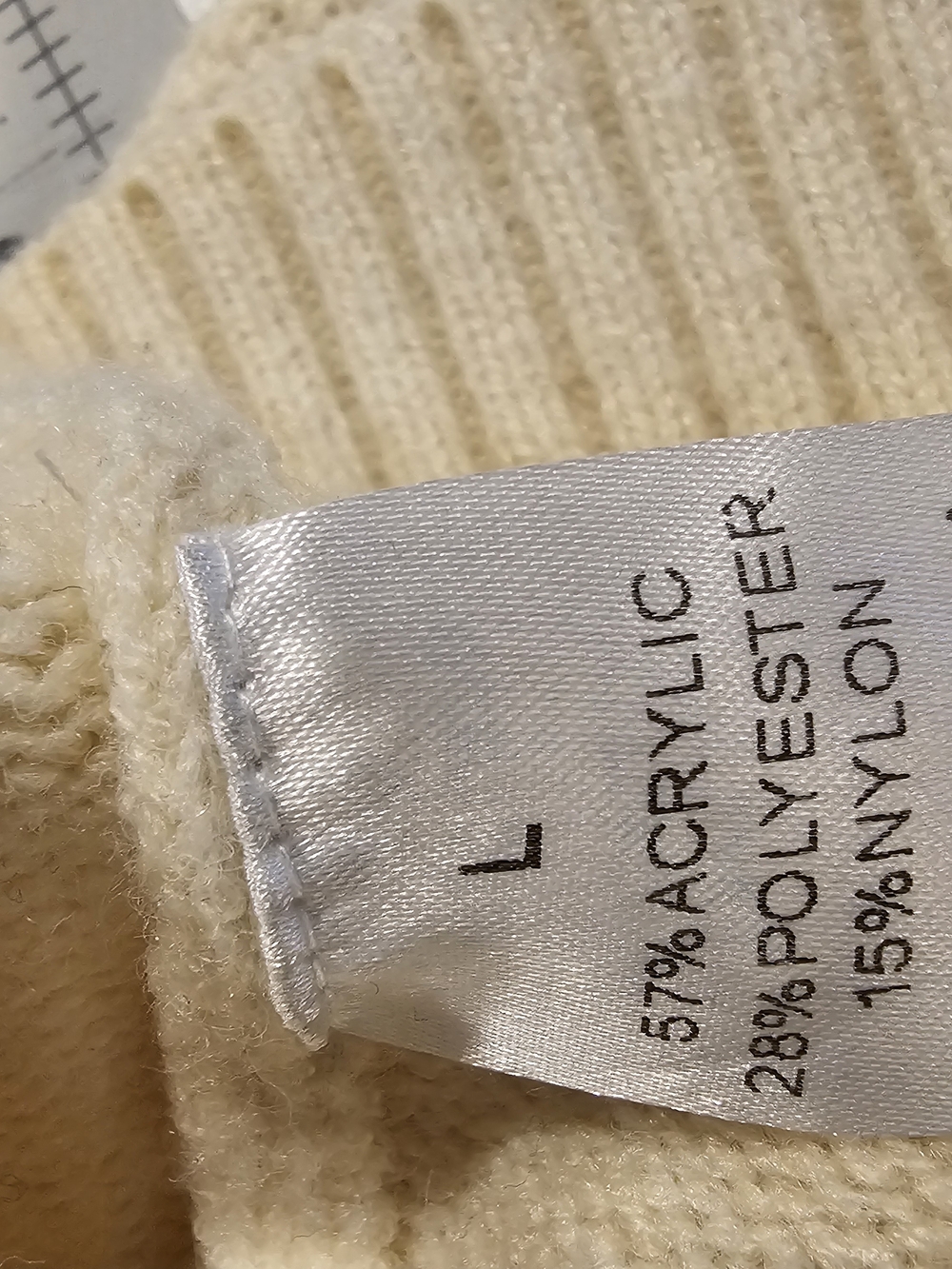 WISHLIST CABLE KNIT SWEATER SZ Lg - Picture 6 of 6
